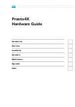 Предварительный просмотр 3 страницы DVS Pronto4K Hardware Manual