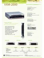 DVS VXM-2000 Specification Sheet preview