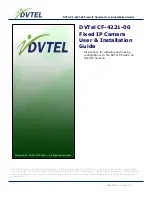 Preview for 1 page of DVTEL CF-4221-00 User'S Installation Manual