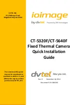 DVTEL ioimage CT-5320F Quick Installation Manual preview