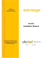 Предварительный просмотр 1 страницы DVTEL Ioimage trk-101 Installation Manual