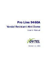 Preview for 1 page of DVTEL Pro Line 9460A User Manual