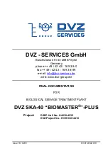 DVZ Biomaster PLUS Series Final Documentation preview