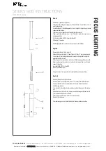 DW Windsor FOCUS-LIGHTING STICKS 900 Series Instructions preview