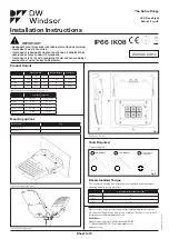 Предварительный просмотр 1 страницы DW Windsor Sabre 1 Installation Instructions