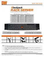 DW Blackjack DW-BJRR2X T Series Quick Start Manual предпросмотр