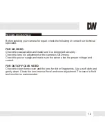 Предварительный просмотр 12 страницы DW DWC-MC352 Manual