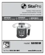 DW SitePro SLR202GR Operating And Safety Instructions Manual preview