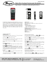 Preview for 1 page of Dwyer Instruments 472A-1 Installation And Operating Instructions