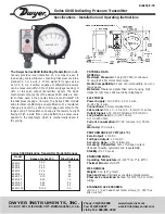 Dwyer Instruments 604D-0 Specifications-Installation And Operating Instructions preview