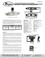 Предварительный просмотр 1 страницы Dwyer Instruments 629 Series Installation And Operating Instructions