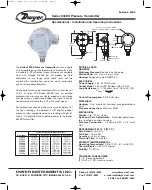 Preview for 1 page of Dwyer Instruments 634ES Series Specifications-Installation And Operating Instructions