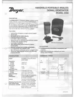 Dwyer Instruments ASG Manual preview