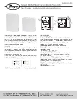 Dwyer Instruments CDX Series Installation And Operating Instruction Manual preview