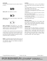 Preview for 2 page of Dwyer Instruments DKT-1 Installation And Operating Instructions