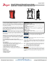 Предварительный просмотр 1 страницы Dwyer Instruments DP3 Series Installation And Operating Instructions