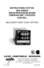 Preview for 2 page of Dwyer Instruments Love Controls 1600 Series Instructions Manual