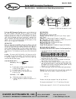 Dwyer Instruments MAFS Series Installation And Operating Instructions preview