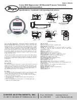 Dwyer Instruments Magnesense II MS2 Specifications-Installation And Operating Instructions предпросмотр