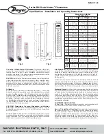 Предварительный просмотр 1 страницы Dwyer Instruments Rate-Master RMC Installation And Operating Instructions