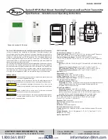 Предварительный просмотр 1 страницы Dwyer Instruments RHP-W series Specifications-Installation And Operating Instructions