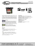 Dwyer Instruments SCT10-100 Installation And Operating Instructions preview