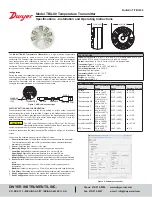 Dwyer Instruments TBU-00 Specifications-Installation And Operating Instructions предпросмотр