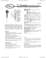 Предварительный просмотр 1 страницы Dwyer Instruments W.E. Anderson Flotect V4 Series Specifications-Installation And Operating Instructions