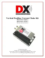 DX Engineering DXE-VFCC Installation Manual preview