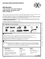 Preview for 1 page of DXV Belshire D22025A101 Installation Instructions