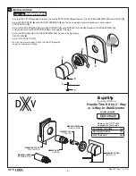 Preview for 2 page of DXV Equility D35109430 Installation Instructions