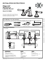 DXV Fitzgerald D35160802 Installation Instructions preview