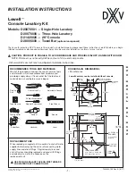 DXV Lowell D20070001 Installation Instructions предпросмотр