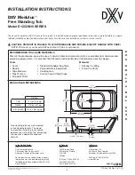 Предварительный просмотр 1 страницы DXV Modulus D12031000 Series Installation Instructions