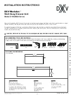 DXV Modulus D19025036 Series Installation Instructions preview