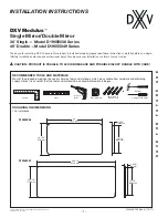 DXV Modulus D19050036 Series Installation Instructions preview