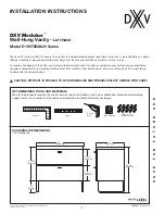 DXV Modulus D19075036LH Series Installation Instructions предпросмотр