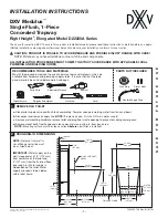 DXV Modulus Right Height D22020A Series Installation Instructions preview