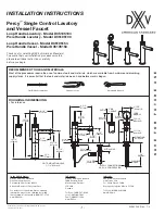 Preview for 1 page of DXV Percy D35105100 Installation Instructions Manual