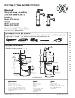 DXV Randall D35102100 Installation Instructions Manual preview