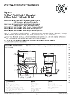 DXV Wyatt VorMax Right Height Elongated D2220AA122 Installation Instructions preview