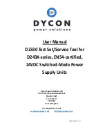 Предварительный просмотр 1 страницы Dycon D2330 User Manual