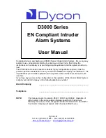 Preview for 1 page of Dycon D3000 Series User Manual