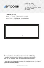 Предварительный просмотр 1 страницы Dyconn Edison M13AT8838T Instruction Manual