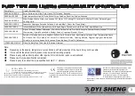 Предварительный просмотр 4 страницы DYI SHENG DS04-S Operating Manual