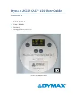 Предварительный просмотр 1 страницы dymax ACCU-CAL 150 User Manual