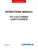 Preview for 1 page of dymax PC-3 Operation Manual