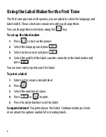 Preview for 8 page of Dymo LabelManager 260P User Manual