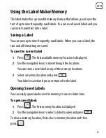 Preview for 23 page of Dymo LabelManager 260P User Manual