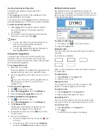 Preview for 11 page of Dymo LabelManager 500 Touch Screen Label Maker User Manual